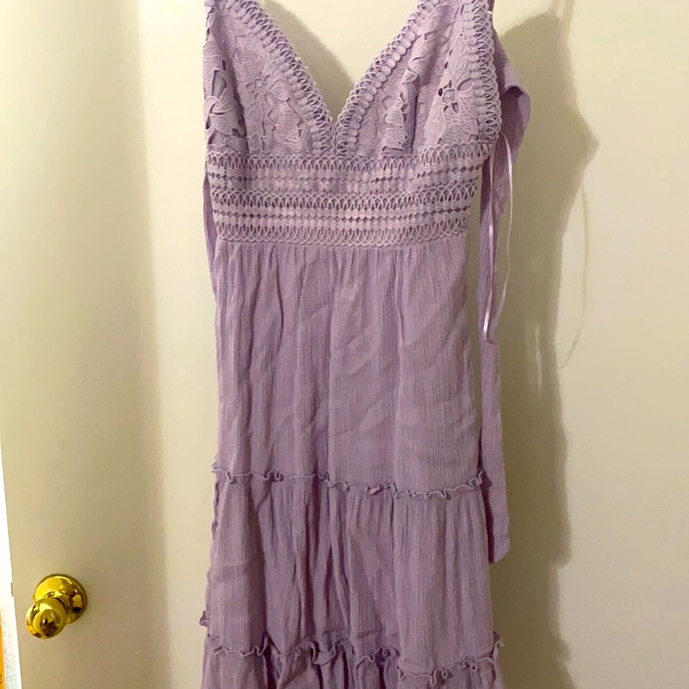 A lilac dress worn once